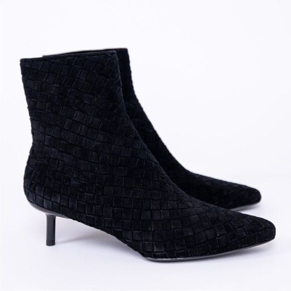 rag & bone Shoes - NEW Rag & Bone Black leather ankle boot Rio Mid boot  suede size 7.5 womens